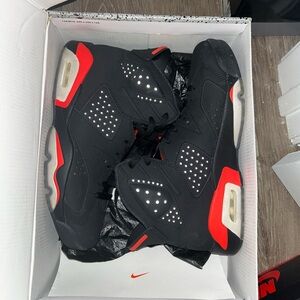 Nike Black and Red Air Sneakers